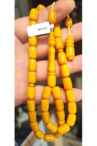 Çubuk Katalin Mışmışi Sarı Ful Hareli Dik Damar Tesbih