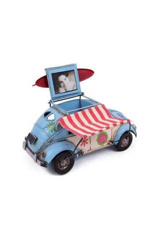 Dekoratif Metal Araba Tenteli - Çerçeveli Ve Kalemlik