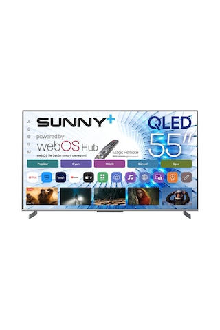 Sunny Plus SN55LEDS-W03M 55" 139 Ekran 4K Ultra HD Webos Smart QLED TV