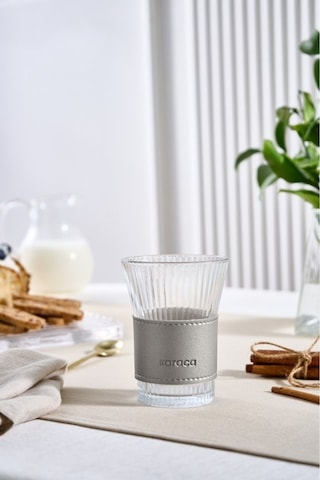 Karaca Leather Cool Touch Latte Bardağı 210 Ml Silver