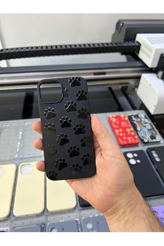 Iphone Özel Tasarım Siyah Patiler Yumuşak Silikon Telefon Kılıfı iPhone Uyumlu 11