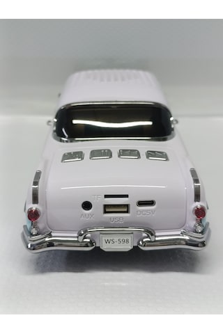 Klasik Model Taşınabilir Klasik Araba Kablosuz Bluetooth Hoparlör Speaker Fm Radyo Sd Kart Usb - Mav
