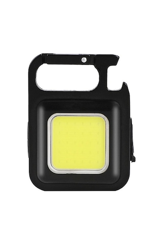 Urbannest Mini Led El Feneri, Şarj Edilebilir Anahtarlık Işığı, 4 Işık Modlu, Şişe Açacağı, Kamp, Yürüyüş, Muayene, Mıknatıs Tabanlı, Siyah Siyah