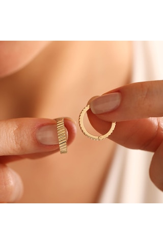 Sembol Gold Altın Halka Küpe 1.5 CM