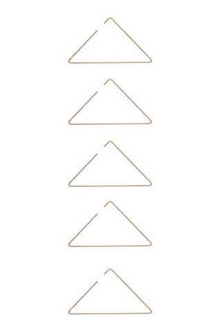 Edora Home 5'li Rose Elbise Askısı Tişört Askısı - Metal Paslanmaz Rose