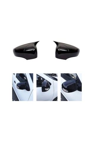 Renault Symbol Batman Yarasa Ayna Kapağı Piano Black 2013-2020