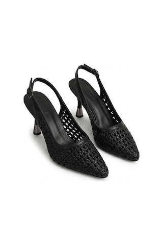 Ayakkabı Fuarı Elit Fls7036-1c Kadın Klasik Topuklu Ayakkabı Siyah