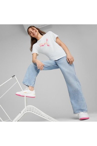 Puma Modern Sports Kız Çocuk Beyaz Tişört