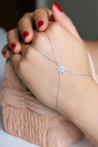 925 Ayar Gümüş Kutup Yıldızı Şahmeran - 45058901 Gümüş