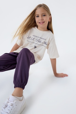 U.s. Polo Assn. Kız Çocuk Beyaz Pijama Takım Us2502-c-v2 Beyaz