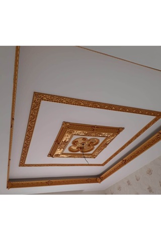 Kare Altın Saray Tavan 90x90 Cm