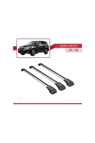 Subaru Forester 2013-2018 Arası İle Uyumlu Ace-1 Ara Atkı Tavan Barı Gri 3 Adet Bar