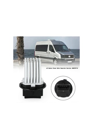 Yuntech01 Mercedes Uygun Blower Motor Direnci - Soğutma Isıtma Motoru Değiştirme Parçası 2048707710 0008212992 5hl351321321 Alüminyum+abs Siyah