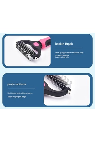 Amazon'un Çok Satan Evcil Hayvan Çift Taraflı Düğüm Tarağı Köpek Tarağı Yüzen Saçları Çıkarmak İçin Kedi Tarağı Evcil Hayvan Malzemeleri Toptan