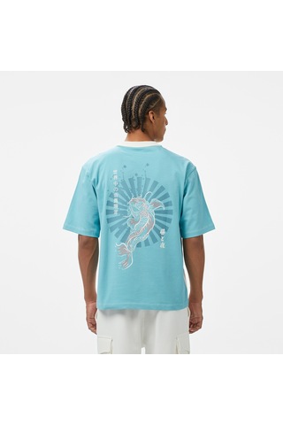 Unıted4 Erkek Mavi/beyaz T-shirtmısawa Renkli