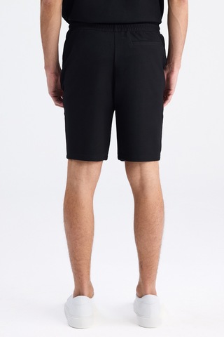 Twn Slim Fit Siyah Düz Örme Şort 6ec136172453m 001