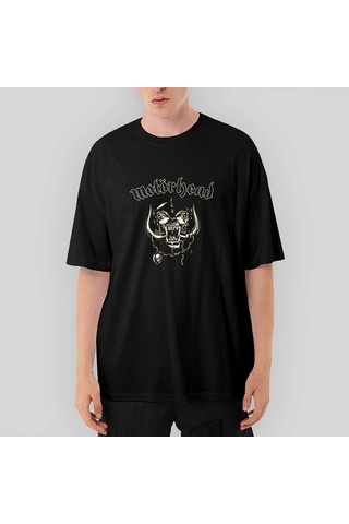 Motörhead 1977 Oversize Siyah Tişört Siyah