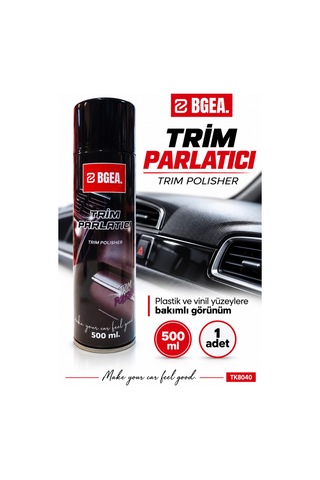 Bgea Trim Parlatıcı Sprey 500 Ml Plastik Ve Vinil Yüzey Bakımı Trim Polisher