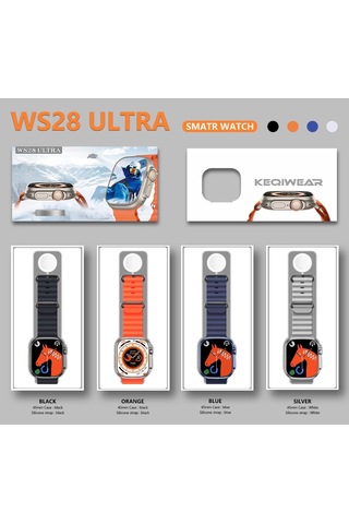 Ws28 Ultra Akıllı Saat 49mm Geniş Ekran Konuşma Özellikli Su Geçirmez Akıllı Saat