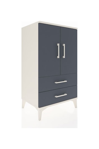 Hyperion Komodin 2 Raflı 2 Çekmeceli 2 Kapaklı 60x44x106 Aytaşı-antrasit Aytası
