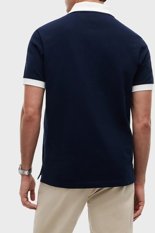Tommy Jeans Logolu Pamuklu Standart Fit Düğmeli Polo Yaka T Shirt Erkek Polo Yaka T Shirt Dm0dm23036 C1g Lacivert