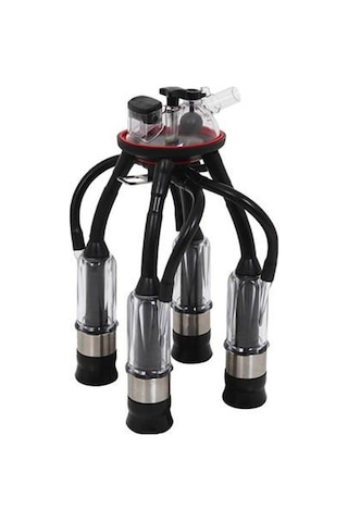 Melasty Süt Sağma Makinesi 240 Cc Sağım Demeti Şeffaf Kılıf/kutay Ø26 Uzun Meme Lastiği-kauçuk -2676