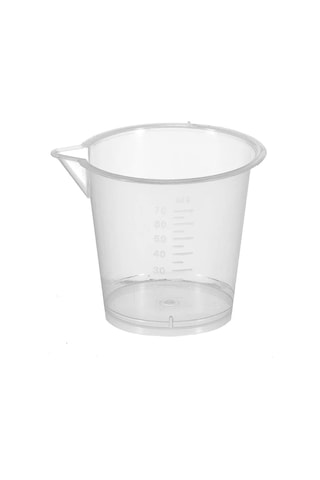 Plastik Sıvı Ölçüm Kabı 70 Ml Şeffaf