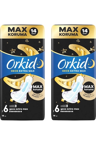 Hijyenik Ped Ultra Gece Ekstra Max 14' Lü 2 Adet