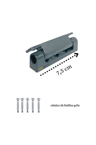 Pvc Pimapen Pencere Menteşesi 75mm Antrasit Gri