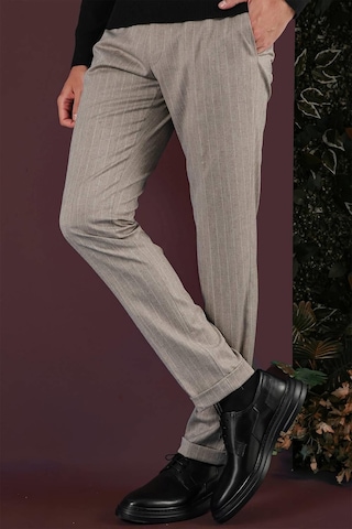 P 1134 Slim Fit Bej Spor Pantolon Bej