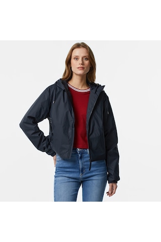 Rains Lohja Short Insulated W3t1 Kadın Lacivert Yağmurluk Düz 15780 Lacivert