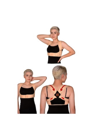 Dik Duruş Korsesi Sırt Ve Bel Kamburluk Önleyici Dik Durma Korsesi Unisex Rahat