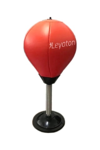 Leyaton Kırmızı Punching Ball Masa Üstü Pencikbol Topu, Tek Ebat, Mspckblkrmz, Kırmızı Çok Renkli