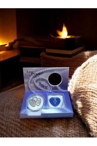 Love Pearl İstiridye İçinde Kutu Açılımı İnci Kolye Altın - Koyu Füme