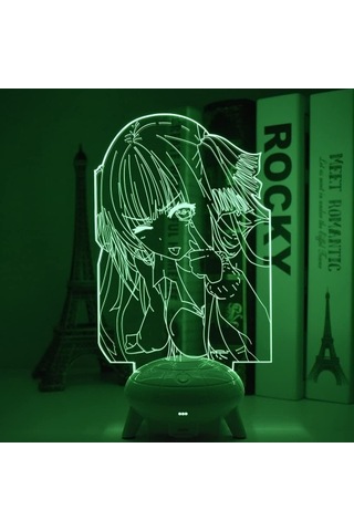 Wealthglow 3d Gece Işığı İllüzyon Çizgi Filmler Anime Özetin Özü Qonagf Siyah