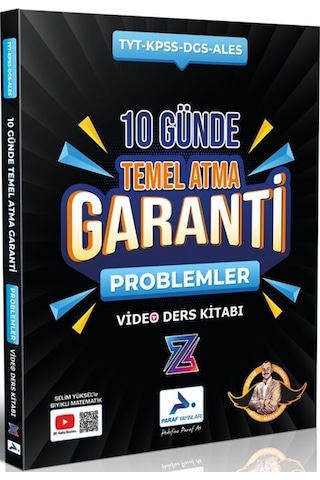 Paraf Yayınları Tyt Problemler Z Takımı 10 Günde Temel Atma Garanti Video Ders Kitabı Paraf Yayınları Tyt Problemler Z Takımı 10 Günde Temel Atma Garanti Video Ders Kitabı