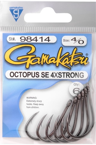 Gamakatsu Octopus Se 4x Strong No:5/0 Olta İğnesi 6adet