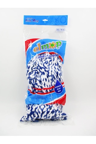 Elmop PM06 Mikrofiber Pamuk Yedek Havlu Dar Islak Mop - Mop Başlı