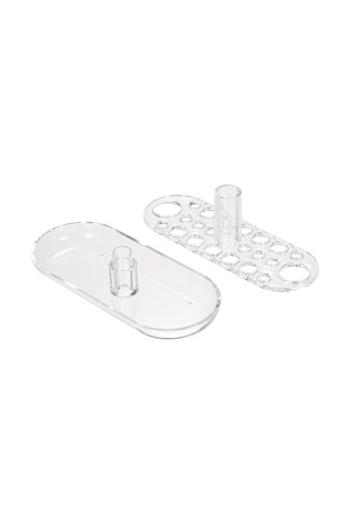 Moveevo Makyaj Fırçası Saklama Rafı Şeffaf Kaş Göz Farı Fırçası Eyeliner Akrilik Saklama Kutusu