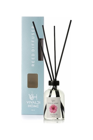 Vivaldi Home Amber Çiçeği Çubuklu Oda Kokusu Esansiyel Uçucu Yağ 50 ML