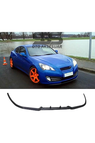 Hyundai Genesis Coupe Cupra R Uyumlu Ön Lip Mat Siyah Ön Tampon Lip
