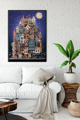 Anatolian 1000 Parçalık Puzzle - Amsterdam Starry Night 1183