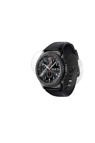 Ecr Samsung Uyumlu Gear S3 Frontier Hd-Şeffaf Gerçek Kırılmayan Nano Ekr