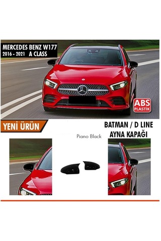 Ebal Otomotiv Mercedes W177 Batman Yarasa Ayna Kapağı Piano Black 2018-2021