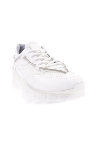 Dgn 70117-22y Kadın Bağcıklı Kalın Taban Sneakers Ayakkabı 70117-2027-R0198 Beyaz