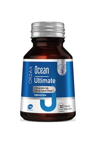 Ocean Ultımate Balık Yağı + Omega3 30 Kapsül