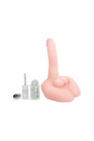 Lilitu Shop 21 Cm Oynar Başlı Titreşimli Sesli Çift Girişli Realistik Vibratör
