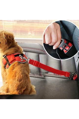 Evcil Hayvan Araç Emniyet Kemeri Kedi Köpek Araba Oto Tasması Oto Aksesuarı Kedi Köpek Emniyet Kemer Genel
