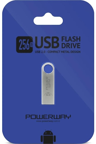 Powerway 256gb Metal Flash Bellek 2.0 Usb Bellek