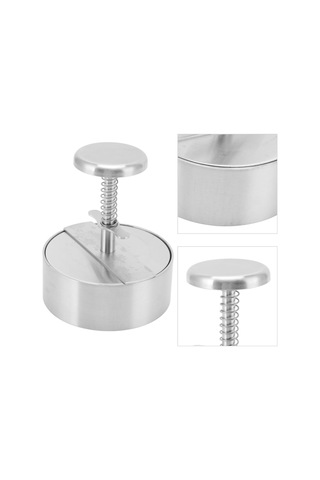 Geeroyoo 304 Paslanmaz Çelik Hamburger Pressi - Ergonomik Tasarım, 10 Farklı Boyutta Hamburger, Köfte, Pilav Topu Ve Hamur İşlemleri İçin Uygun, Kolay Temizlenir Ve Dayanıklı Diğer